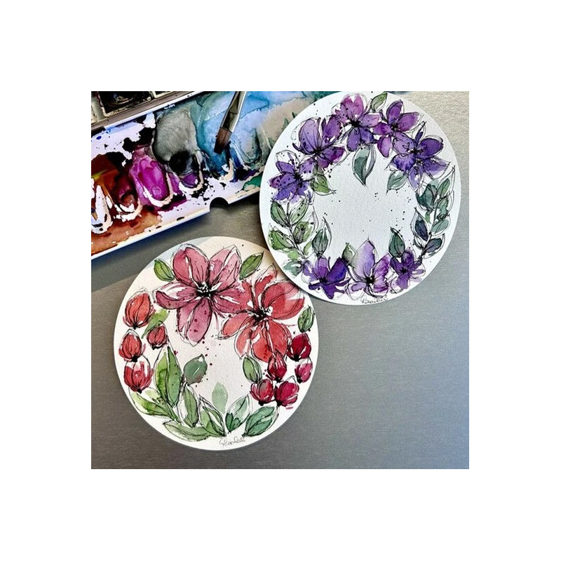 Round Watercolour Paper - Fine grain - 300 g/m2 - Hahnemuhle