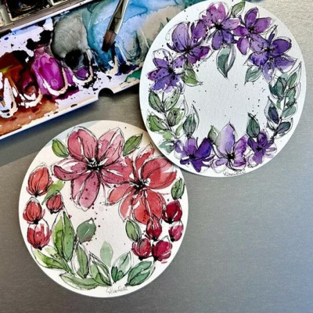 Round Watercolour Paper - Fine grain - 300 g/m2 - Hahnemuhle