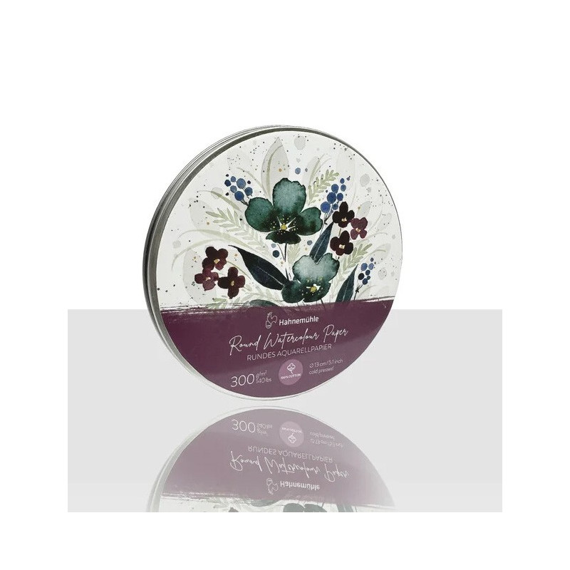 Papier aquarelle forme rond - Grain fin - 300 g/mé - Hahnemuhle