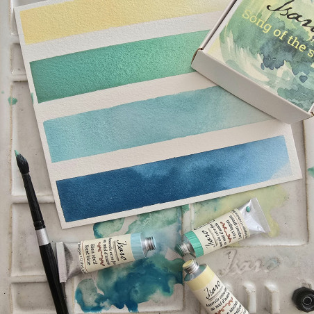 coffret Song of the Sea  4 aquarelles aux nuances estivales et marines