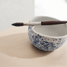 See slide Ceramic bowl with brush rest