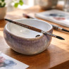 See slide Ceramic bowl with brush rest