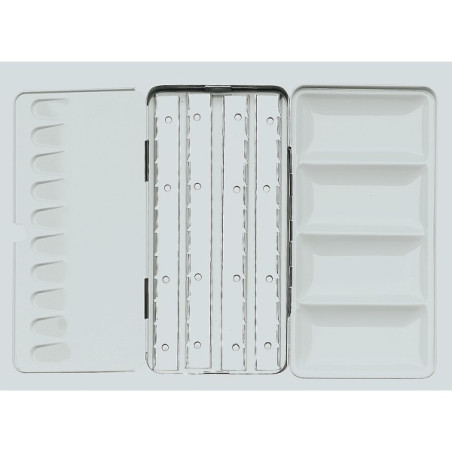 Boite Aquarelle Vide En Métal + 48 demi-godets aimentés