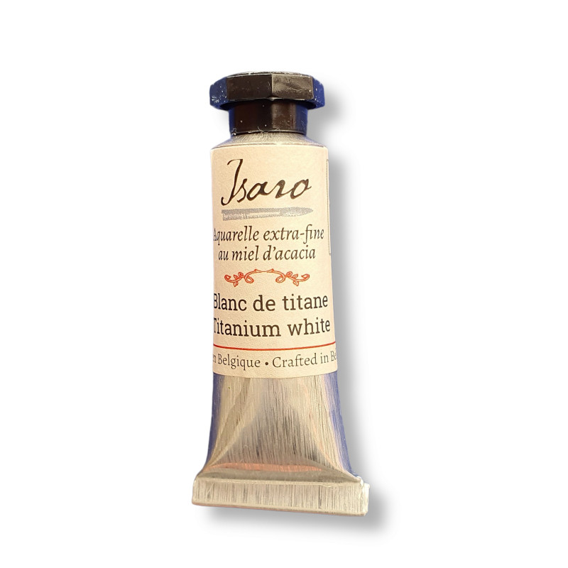 Aquarelle couleur blanc de titane