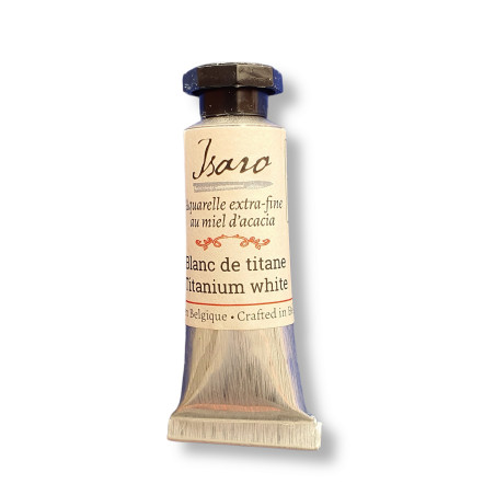 Aquarelle couleur blanc de titane